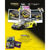 Tarmac Works Hobby 64 - Porsche 911 GT3 R GT World Challenge Asia 2025 Phantom Global Racing Sun Jingzu / Adderly Fong Model Car + Trading Cards Combo