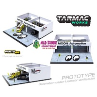 Tarmac Works Parts 64 - Pit Garage Mooneye’s Diorama ( Cars sold separately)