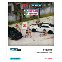 Tarmac Works Parts 64  - Figures Set Bikini Car Wash Girls