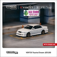 Tarmac Works 1/64 Global 64 -  VERTEX Toyota Chaser JZX100 – White Metallic