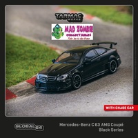 Tarmac Works Global 64 - Mercedes-Benz C 63 AMG Coupé Black Series Matte Black
