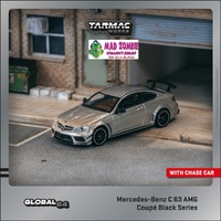 Tarmac Works Hobby 64 1/64 Scale - Mercedes-Benz C 63 AMG Coupé Black Series Silver Metallic (PRE-ORDER)