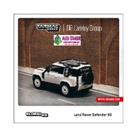Tarmac Works Global 64 - Land Rover Defender 90 Lamley Special Edition White Metallic
