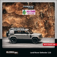 Tarmac Works Global 64 1/64 Scale - Land Rover Defender 110 Grey Metallic (PRE-ORDER)