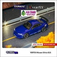 Tarmac Works 1:64 Global 64 - VERTEX Nissan Silvia S15 Blue Metallic