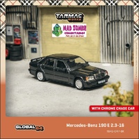 Tarmac Works Global 64 - Mercedes-Benz 190 E 2.3-16 Blue-Black metallic  (POSSIBILITY OF CHASE VAIRIANT) - (PRE-ORDER)