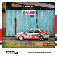 Tarmac Works Global 64 - Mitsubishi Lancer Evolution Rallye Monte-Carlo 1993 K. Eriksson / S. Parmander