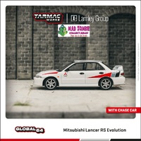 Tarmac Works 1/64 Global 64 - Mitsubishi Lancer RS Evolution White Lamley Special Edition