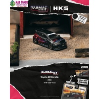 Tarmac Works Global 64 - Toyota GR Corolla HKS (Factory Sealed with Chance of a Chase) - (PRE-ORDER)