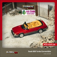 Tarmac Works Global 64 - Saab 900 Turbo Convertible Red - (PRE-ORDER)