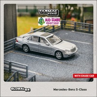 Tarmac Works Global 64 - Mercedes-Benz S-Class Brilliant Silver Metallic