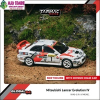 Tarmac Works Global 64 - Mitsubishi Lancer Evolution IV Rallye Monte-Carlo 1997 Tommi Mäkinen / Seppo Harjanne - (PRE-ORDER)