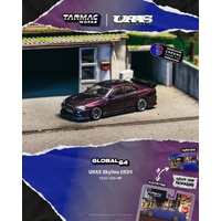 Tarmac Works Global 64 - URAS Skyline ER34 Midnight Purple (Possible Chase Supplied) - (PRE-ORDER)