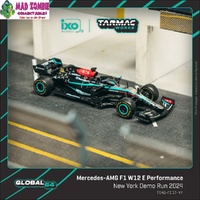 Tarmac Works Global 64 -Mercedes-AMG F1 W12 E Performance New York Demo Run 2024 Lewis Hamilton - (PRE-ORDER)