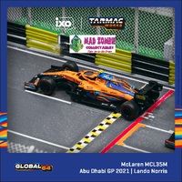 Tarmac Works 1:64 Global 64 - McLaren MCL35M  Abu Dhabi Grand Prix 2021 Lando Norris
