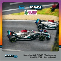 Tarmac Works 1/64 Global 64 - Mercedes-AMG F1 W13 E Performance  Miami Grand Prix 2022 George Russell