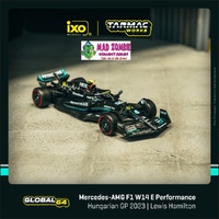 Tarmac Works Global 64 - Mercedes-AMG F1 W14 E Performance Hungarian Grand Prix 2023 Pole Position Lewis Hamilton (PRE-ORDER)