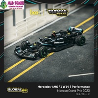 Tarmac Works Global 64 - Mercedes-AMG F1 W14 E Performance Monaco Grand Prix 2023 Lewis Hamilton - (PRE-ORDER)