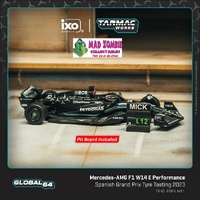 Tarmac Works Global 64 - Mercedes-AMG F1 W14 E Performance Spanish Grand Prix Tyre Testing 2023 Mick Schumacher - (PRE-ORDER)