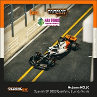 Tarmac Works Hobby 64 1/64 Scale - McLaren MCL60 Spanish Grand Prix 2023 Qualifying Lando Norris (PRE-ORDER)