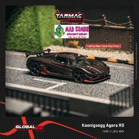 Tarmac Works Global 64 - Koenigsegg Agera RS Black Carbon Fiber / Red Accents - (PRE-ORDER)