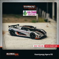 Tarmac Works Hobby 64 1/64 Scale - Koenigsegg Agera RS Moon Silver / Black (PRE-ORDER)