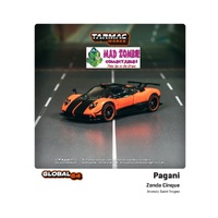 Tarmac Works 1:64 Global 64 - Pagani Zonda Cinque Arancio Saint Tropez