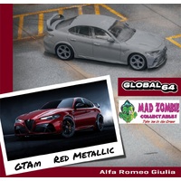 Tarmac Works 1:64 Global 64 - Alfa Romeo Giulia GTAm Red Metallic New Tooling