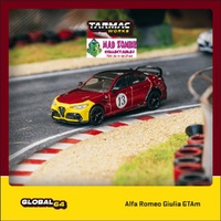 Tarmac Works Global 64 1/4 - Alfa Romeo Giulia GTAm Red / Yellow