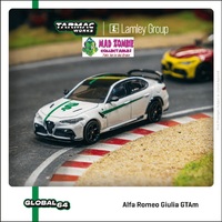Tarmac Works 1/64 Global 64 - Alfa Romeo Giulia GTAm White / Green Lamley Special Edition