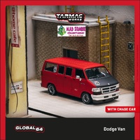Tarmac Works 1/64 Global 64 - Dodge Van Red