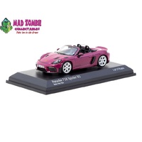 MINICHAMPS x Tarmac Works 1/64 - Porsche 718 Spyder RS Ruby Star Neo (Limited to 1776 Pieces Word Wide) - (PRE-ORDER)