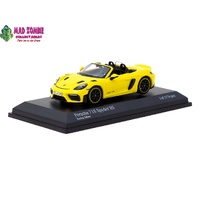 COLLAB64 - MINICHAMPS x Tarmac Works 1/64 Porsche 718 Spyder RS Racing Yellow   - (PRE-ORDER)