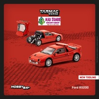Tarmac Works Hobby 64 -  Ford RS200 Red