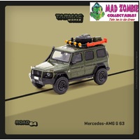 Tarmac Works 1:64 Road 64 - Mercedes-AMG G 63 Dark Green – With off-road roof rack