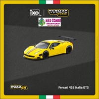 Tarmac Works Hobby 64 - Ferrari 458 Italia GT3 Yellow (PRE-ORDER)