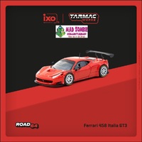 Tarmac Works Hobby 64 1/64 Scale - Ferrari 458 Italia GT3 Red (PRE-ORDER)