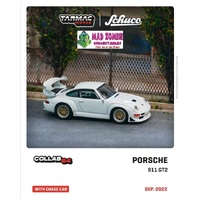 Tarmac Works Callab 64 with Schuco  - Porsche 911 GT2 White