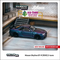 Tarmac Works 1:64 Hobby 64 - Nissan Skyline GT-R (R34) Z-tune  Midnight Purple III