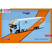 Tarmac Works 1:64 Hobby 64 - Mitsubishi Fuso Super Great GULF Racing Transporter