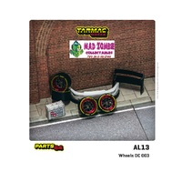 Tarmac Works 1:64 Parts 64 - AL13 Wheels DC 003 Red / Black