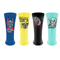 TRANSFORMERS 5 SET OF 4 COLOURED GLASSES