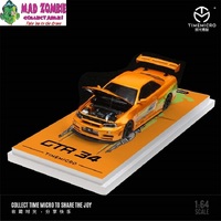 Time Micro 1/64 Scale - Nissan Skyline GTR Z Tune Orange with GT Wing