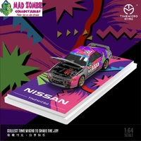 Time Micro 1/64 Scale - Nissan Skyline GTR R32 AXIA #22 Livery Silver