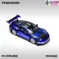 Time Micro 1/64 Scale - Porsche 992 GT3 RS San Marino Blue - PRE-ORDER