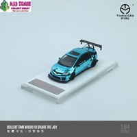 Time Micro 1/64 Scale - Civic FD2, Track Edition Modified. Chrome Blue