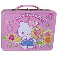 Hello Kitty Carry All Tin Lunch Box - Version 2 Kindness Counts