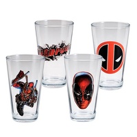 Deadpool Pint Glass 4-Pack