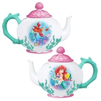 The Little Mermaid Ariel and Flounder Ceramic Teapot
