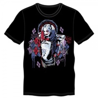 Harley Quinn Suicide Squad Black T-Shirt - Small